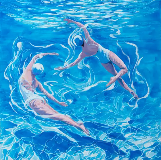 光之溯，布面丙烯，2026，冯蕤作品