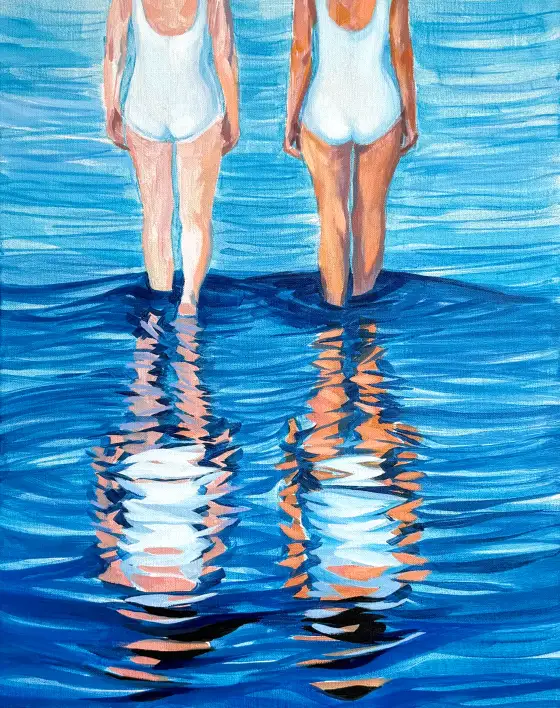 双影，布面油画，2026，冯蕤作品