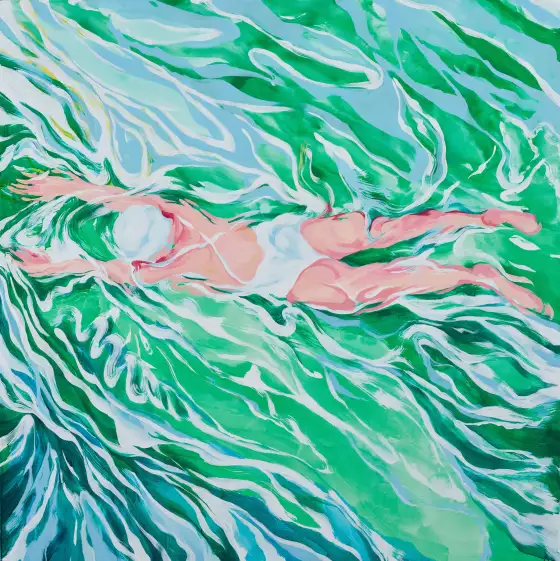 平衡，布面丙烯，2023，馮蕤作品