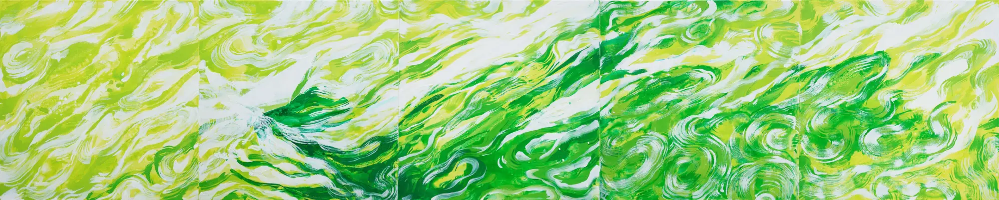 河流1，布面丙烯，2023，馮蕤作品