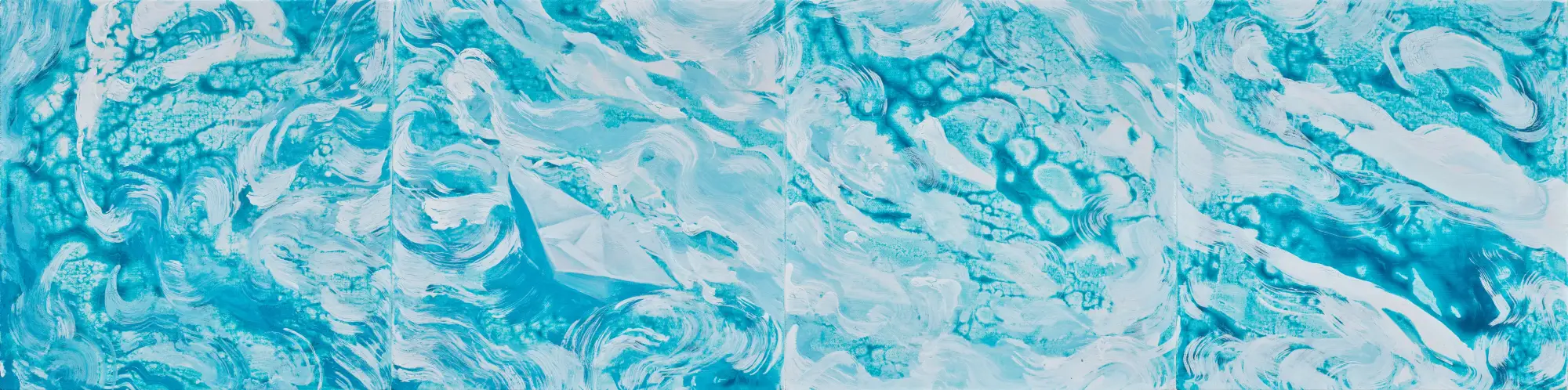 河流2，布面丙烯，2023，馮蕤作品