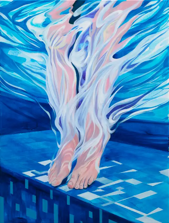 浮光坠影，布面油画，2026，冯蕤作品