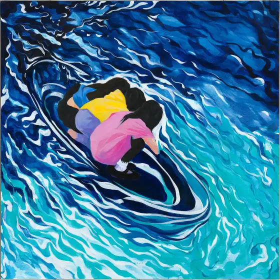 生之如舟3，布面丙烯，2023，馮蕤作品