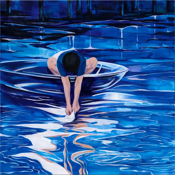 许愿，布面丙烯，2023，馮蕤作品